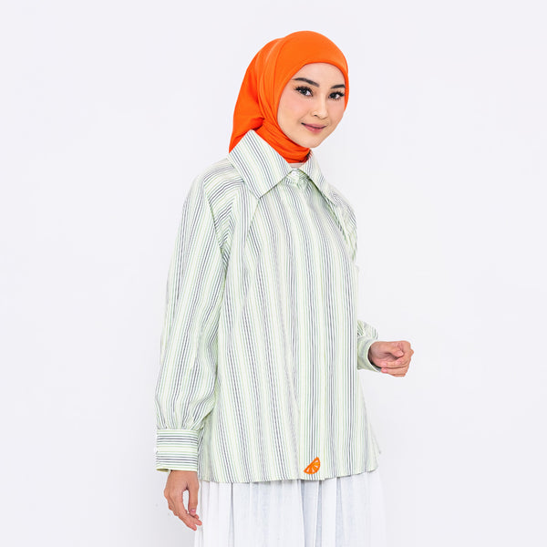 DEENAY FUTURE ART STRIPED SHIRT