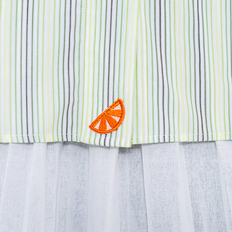 DEENAY FUTURE ART STRIPED SHIRT