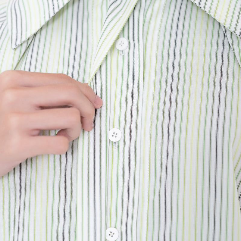 DEENAY FUTURE ART STRIPED SHIRT