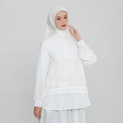 Deenay White Series Collar Blouse Embroidery