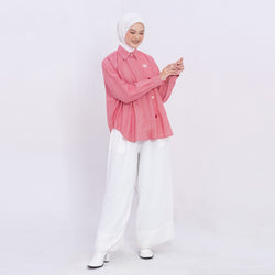 DEENAY RED BASIC SHIRT EMBRO