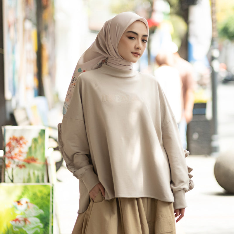DEENAY ALUNA RUFFLES SWEATSHIRT