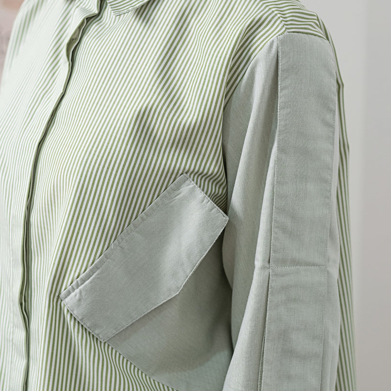 Deenay Striped Patch Pocket