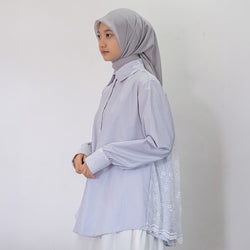 Deenay Striped Shirt Smock Lace