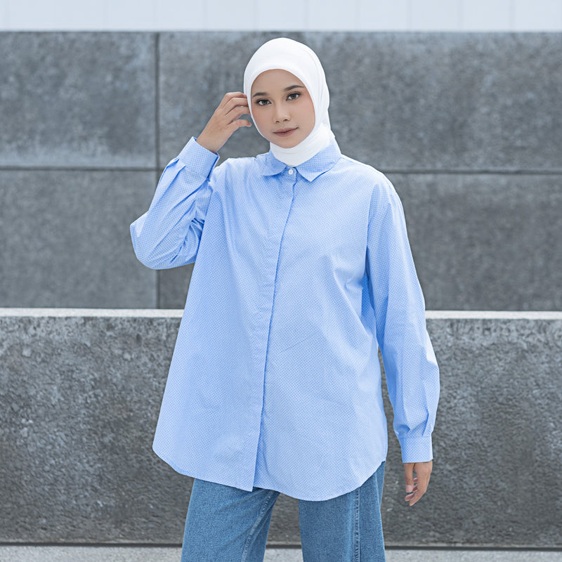 BUTTON SHIRT DEENAY BLUE SERIES