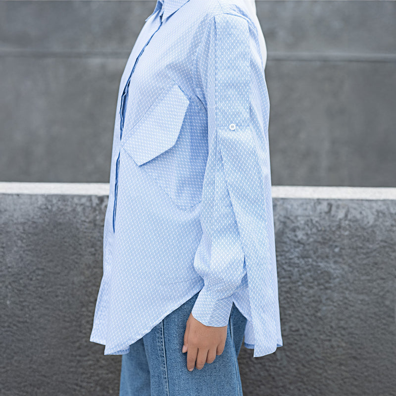 POCKET PATCH SHIRT DEENAY BLUE SERIES