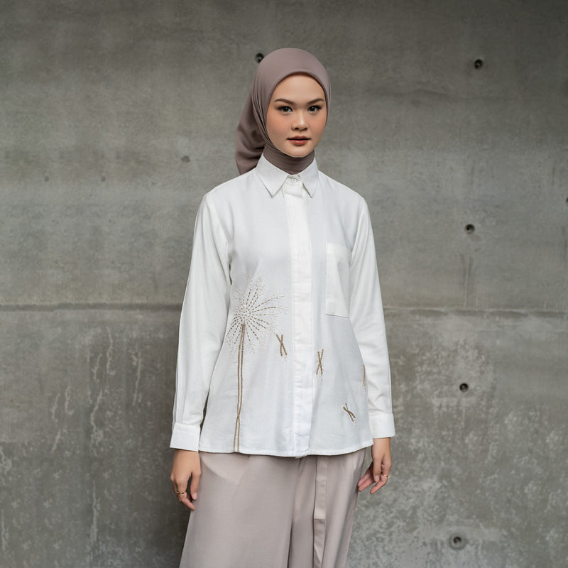 DEENAY DANDELION RUFFLES SHIRT LEYANA SERIES (PO)