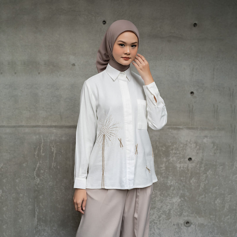 DEENAY DANDELION RUFFLES SHIRT LEYANA SERIES (PO)