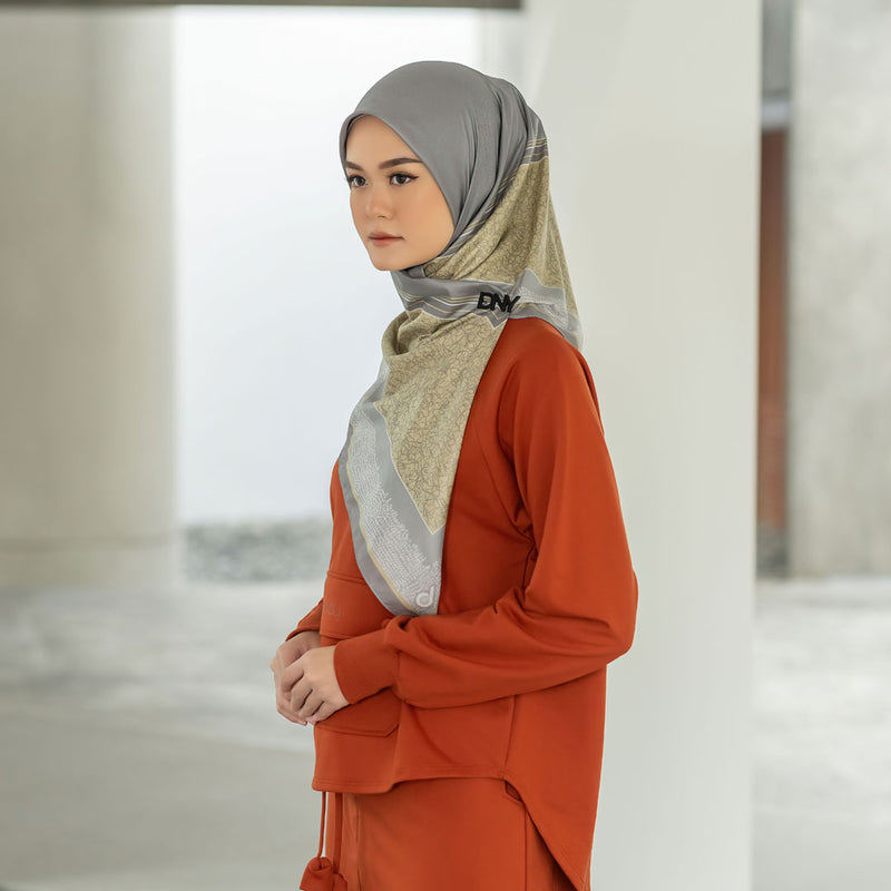 HIJAB DEENAY MOTIF SEGI EMPAT ELLADINE SERIES