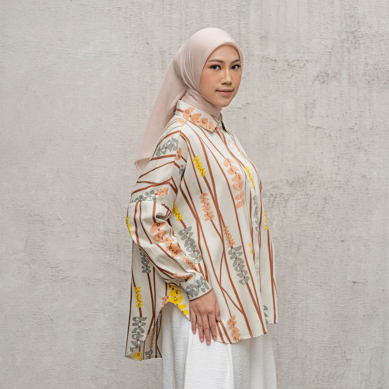 Atasan Wanita Deenay Basic Shirt Lataria Series