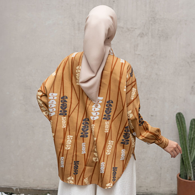 Atasan Wanita Deenay Basic Shirt Lataria Series