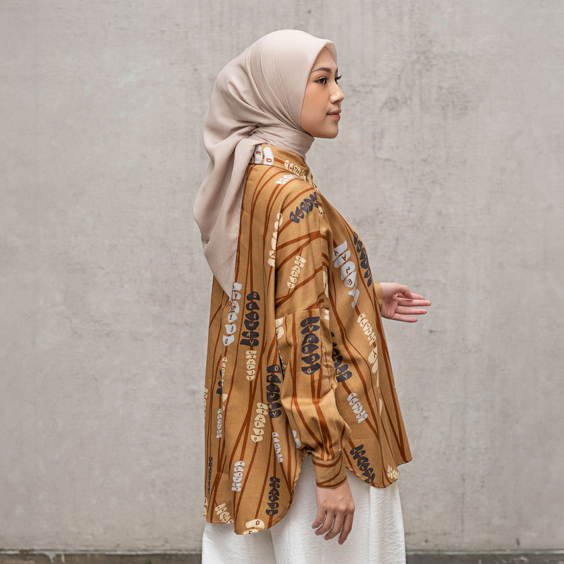 Atasan Wanita Deenay Basic Shirt Lataria Series