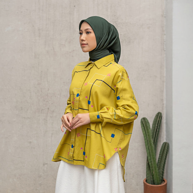 Atasan Wanita Deenay Basic Shirt Aniqa Series