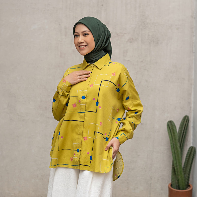 Atasan Wanita Deenay Basic Shirt Aniqa Series