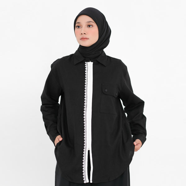 DEENAY LUMI ZIPPER SHIRT