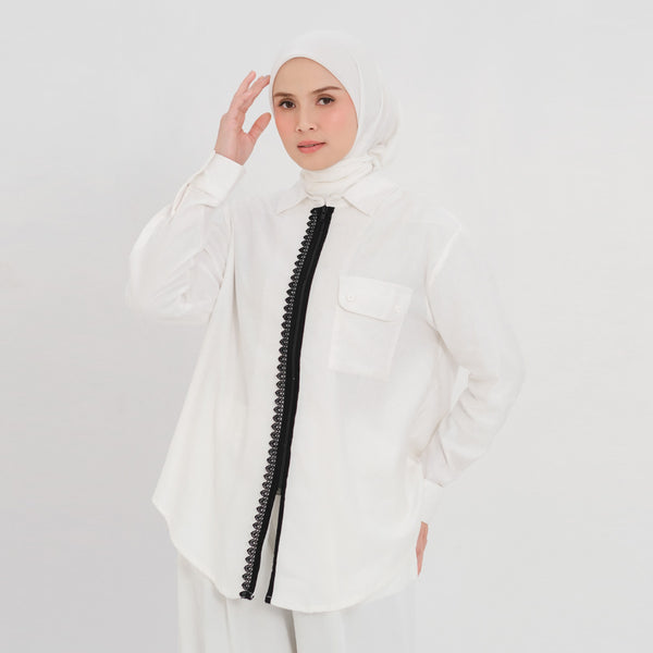 DEENAY LUMI ZIPPER SHIRT