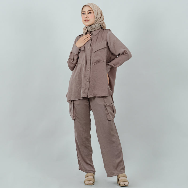 SHIRT DEENAY ROEENA DEEP TAUPE