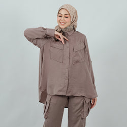 SHIRT DEENAY ROEENA DEEP TAUPE