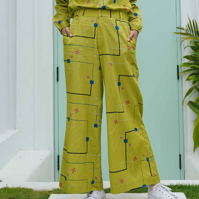 PANTS DEENAY ANIQA LIME