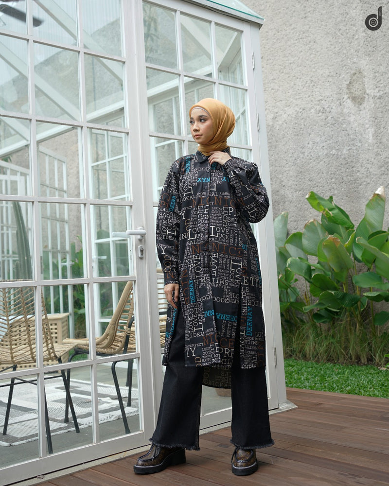 TUNIK DEENAY EIJI PAPER BLACK