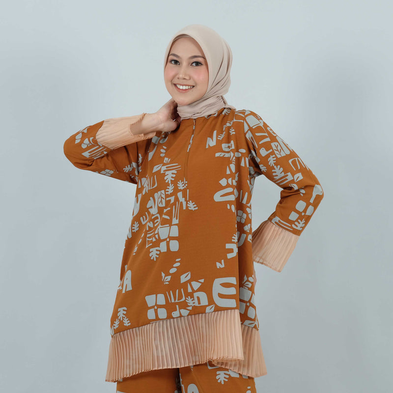 TUNIC DEENAY PLUMERIA ORANGE