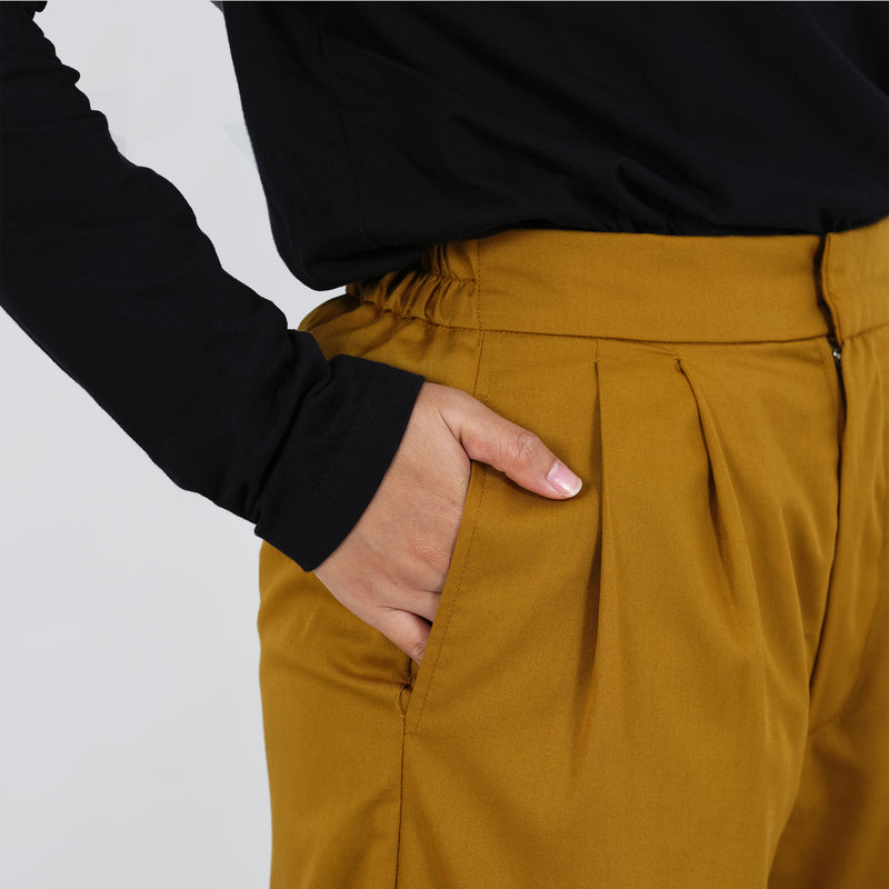 PLAIN PANTS DEENAY MONTRA MUSTARD